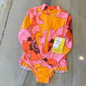 Gap toddler floral bathing suit. NWT